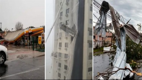 Vientos de más de 100 km/hr: Impresionante 'ciclón bomba' causa daños y muertes en Brasil