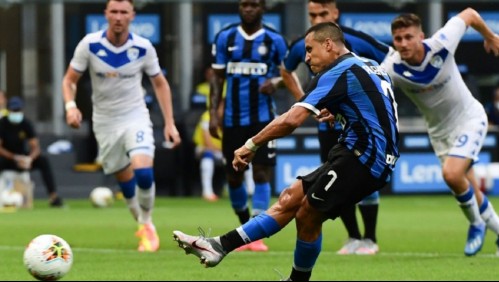 Alexis Sánchez es figura en el Inter: Anota de penal y da pase gol en triunfo sobre Brescia