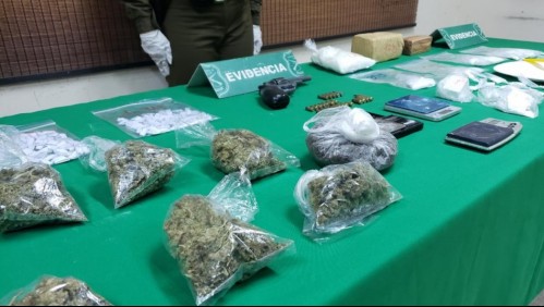 Carabineros incauta kilos de drogas tras detención de tres individuos en San Ramón