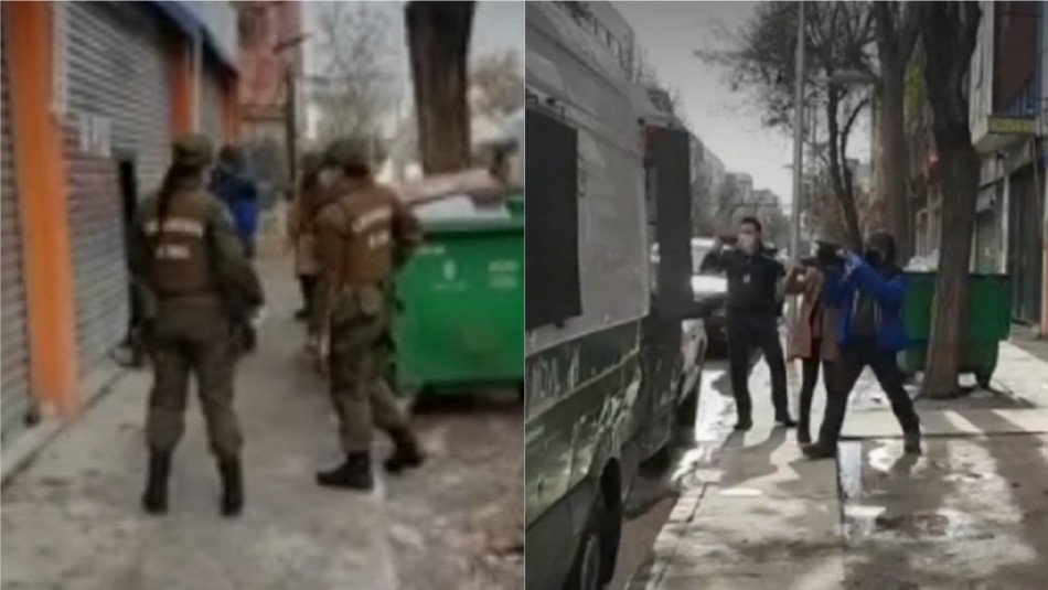 Detienen a 41 personas al interior de una bodega en Barrio Meiggs Detienen a 41 personas al interior de bodega que funcionaba en Barrio Meiggs