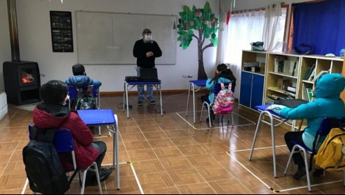 Así fue el regreso a clases presenciales de una escuela rural de Aysén