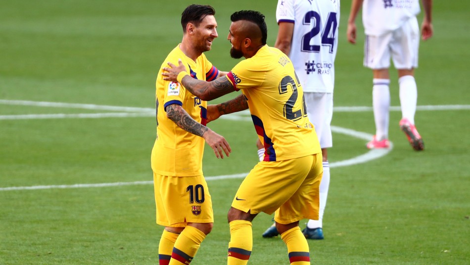 Vidal y Messi.