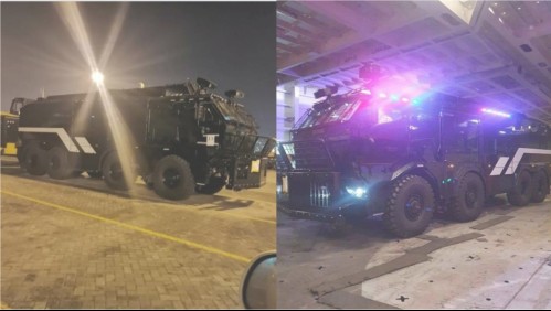 Subsecretario del Interior y nuevo carro lanzaaguas de Carabineros: 'Fue adquirido el año pasado'