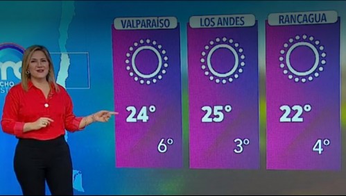 Michelle Adam: Este martes habrán 'inéditos 24 grados en Santiago en época invernal'