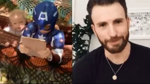 Chris Evans envía escudo real del Capitán América a niño que salvó a su hermana del ataque de un perro