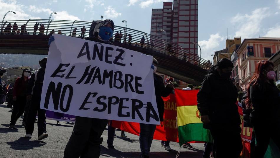 Imagen referencial Marchas en Bolivia para retirar fondos de pensiones en medio de crisis económica por coronavirus