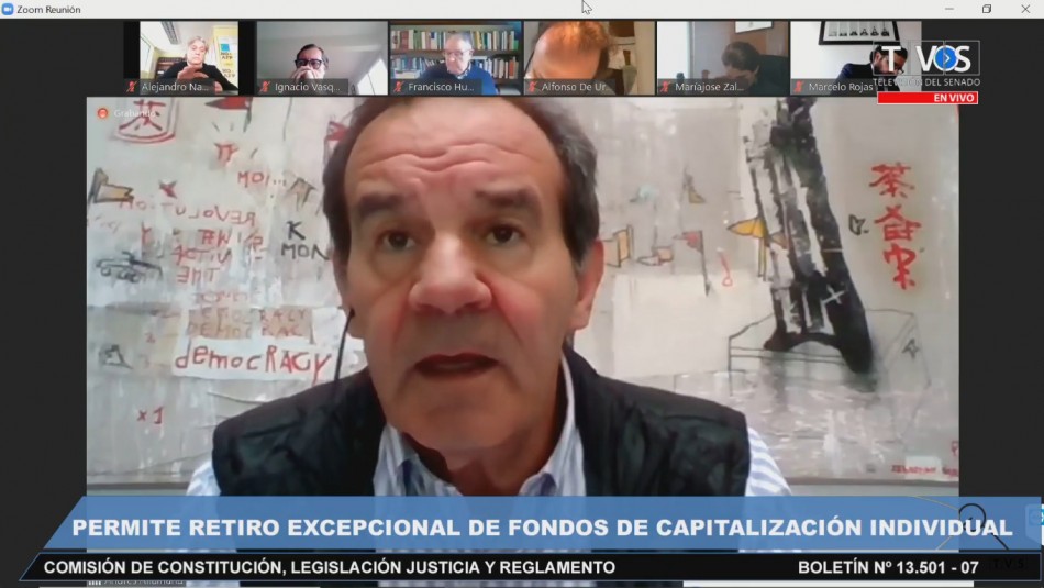 Allamand senado fondos afp Proyecto AFP en la comisión de Constitución del Senado: Las intervenciones de la sesión de este viernes