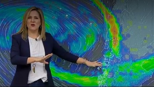 Michelle Adam adelanta 'evento con altas precipitaciones' en el sur y lluvia en Santiago para el domingo