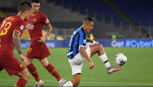 Con Alexis Sánchez los 90 minutos: Inter iguala ante Roma en la Liga Italiana