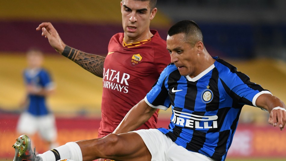 Alexis Sánchez Inter de Milán rescata un agónico empate ante la Roma con Alexis Sánchez como titular