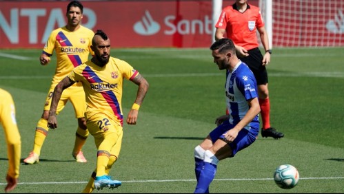 Barcelona con Arturo Vidal de titular se despide con goleada ante Alavés en la Liga Española