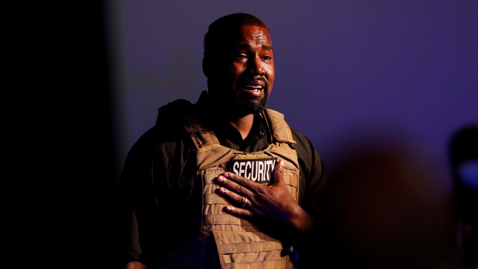 Kanye West llora en el lanzamiento de su candidatura a la presidencia de Estados Unidos