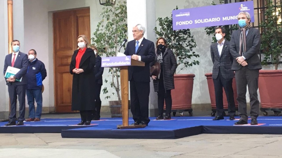 Sebastián Piñera Piñera tras anunciar recursos para municipios: