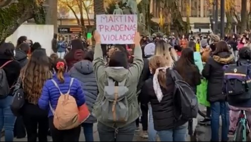 Caso Antonia Barra: Cientos de personas se reúnen en Temuco en rechazo a medidas dadas contra Martín Pradenas
