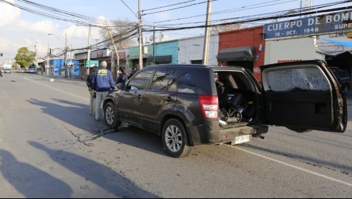 Video muestra impresionante balacera que dejó a un carabinero herido tras asalto bancario