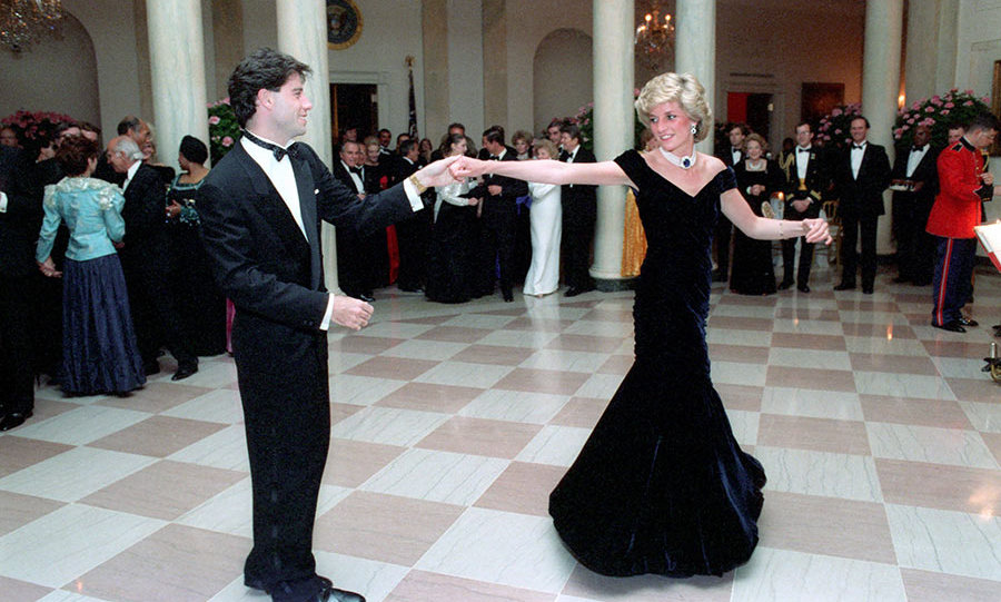 Diana de Gales con John Travolta