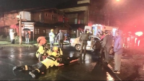 Una persona fallecida y cinco heridos en violento accidente de tránsito en Pucón