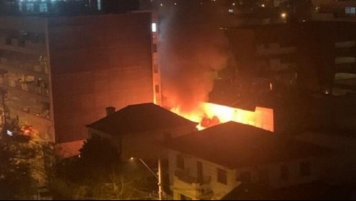 Incendio afecta a una vivienda ubicada en Ñuñoa