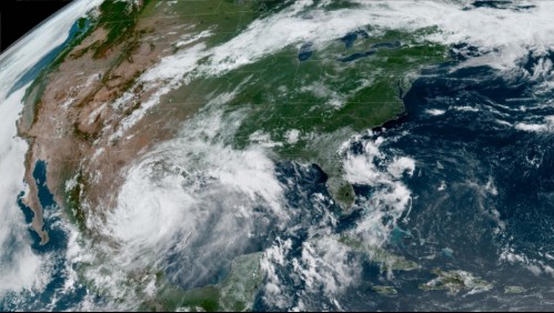 Increíble registro del huracán Hanna fue captado desde el espacio