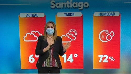 Michelle Adam adelanta mañanas frías, bajas temperaturas y sin pricipitaciones de Santiago al Maule