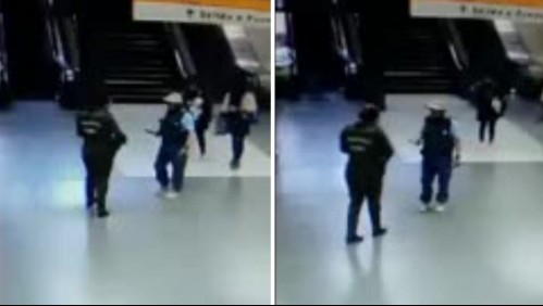 Hombre fue baleado tras intimidar con un cuchillo a carabinera en Metro Cal y Canto