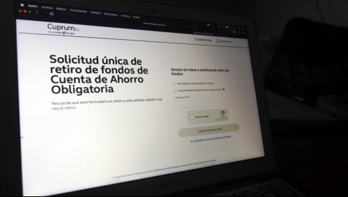 Así es el formulario de AFP Cuprum para retirar el 10% de los fondos previsionales