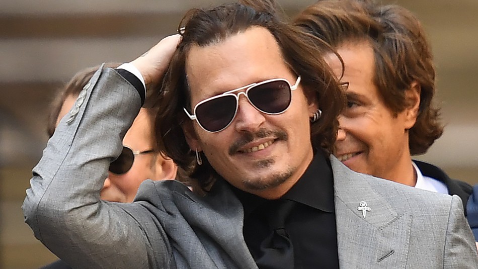 Johnny Depp a la salida del juicio en Londres Johnny Depp lo