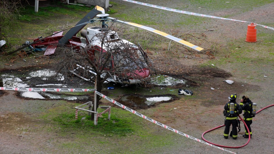 Accidente helicóptero Minsal tras caída de helicóptero cerca de hospital Roberto del Río: