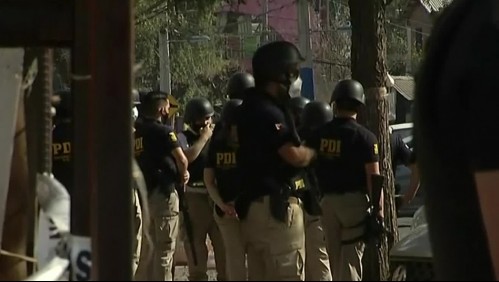 PDI realiza copamiento policial en La Florida tras balacera que dejó a dos detectives heridos