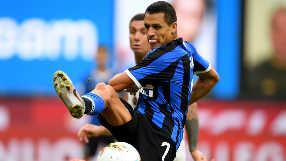 Alexis Sánchez Alexis Sánchez celebró con el Inter.