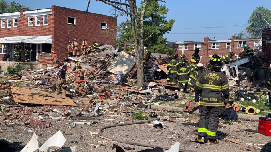Gran explosión de gas en Baltimore deja al menos una persona fallecida y varios heridos Gran explosión de gas en Baltimore deja al menos una persona fallecida y varios heridos