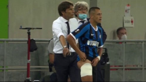 Alexis 'a lo Gary Medel': Se lesiona y sigue jugando con visible vendaje en sufrida clasificación del Inter