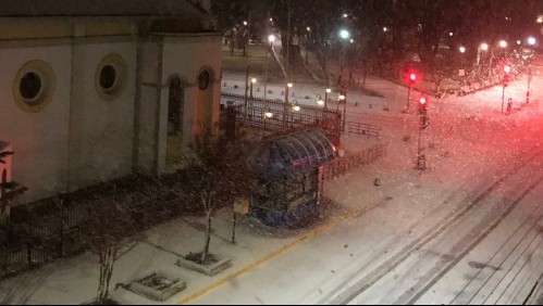 Usuarios de redes sociales registran intensa nevazón en Punta Arenas