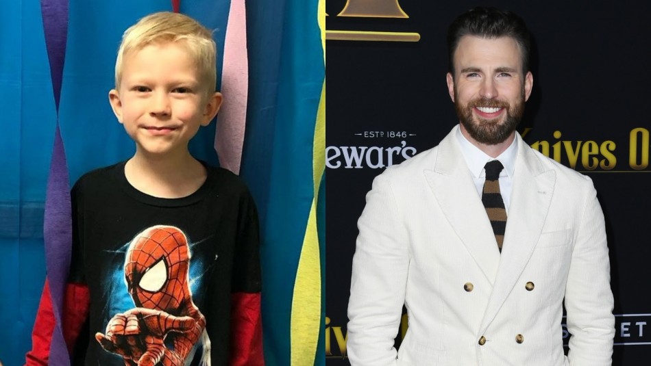 Briger y Chris Evans Chris Evans cumplió: Niño que salvó a su hermana de un perro recibió escudo del Capitán América