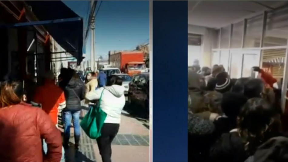 Ovalle Locura en carnicería de Ovalle por cuarentena.