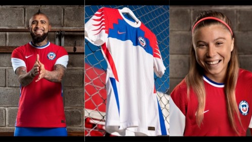 Roja y con manga blanca: Presentan nueva camiseta de la Selección Chilena