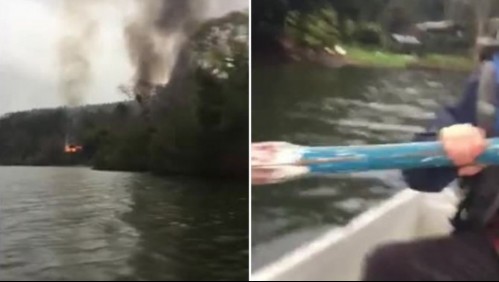 Desgarrador relato de mujer que escapó en bote tras ataque incendiario en Contulmo