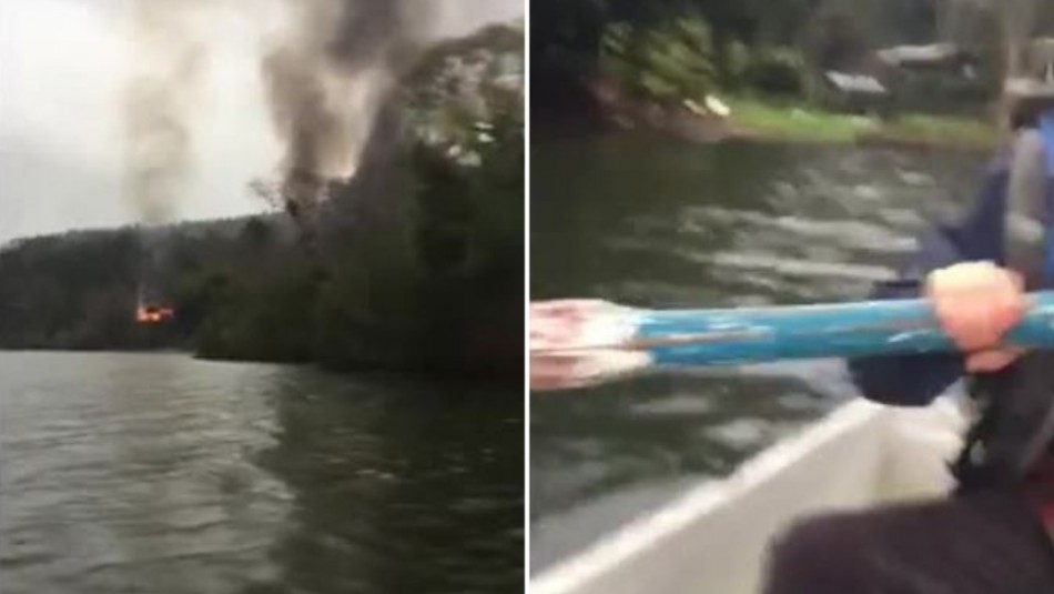 Desgarrador relato de mujer que escapó en bote tras ataque incendiario en Contulmo Desgarrador relato de mujer que escapó en bote tras ataque incendiario en Contulmo