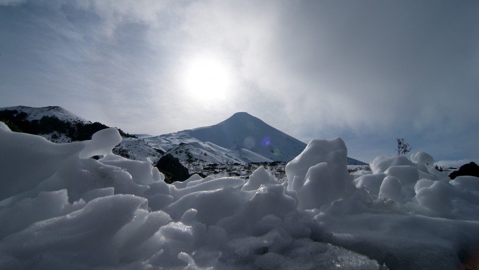 Fuertes nevazones sorprendieron a Valdivia y Osorno