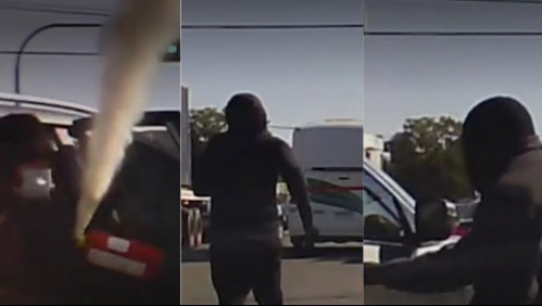 Conductor asaltado graba violento y frustrado robo de su vehículo gracias a sistema de seguridad