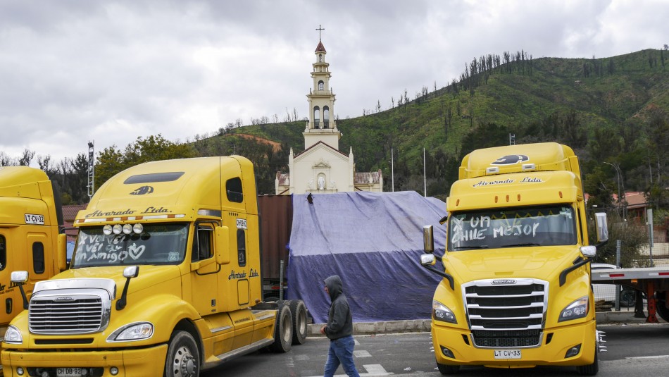 paro camioneros Valparaíso Camioneros de Valparaíso se retiran de la movilización