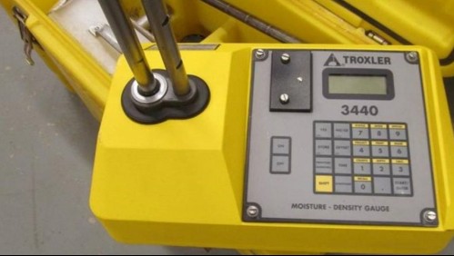 Densímetro nuclear robado en Puente Alto es encontrado en la calle