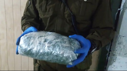 Detenido en persecución policial portaba 32 kilos de marihuana