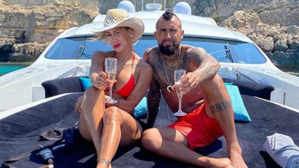 El cariñoso saludo de cumpleaños de Vidal a su novia Sonia Isaza