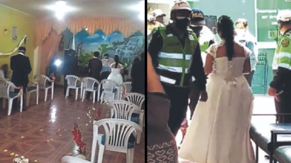 Matrimonio en plena pandemia en Perú Coronavirus en Perú: Detienen a novios e invitados por matrimonio en plena cuarentena