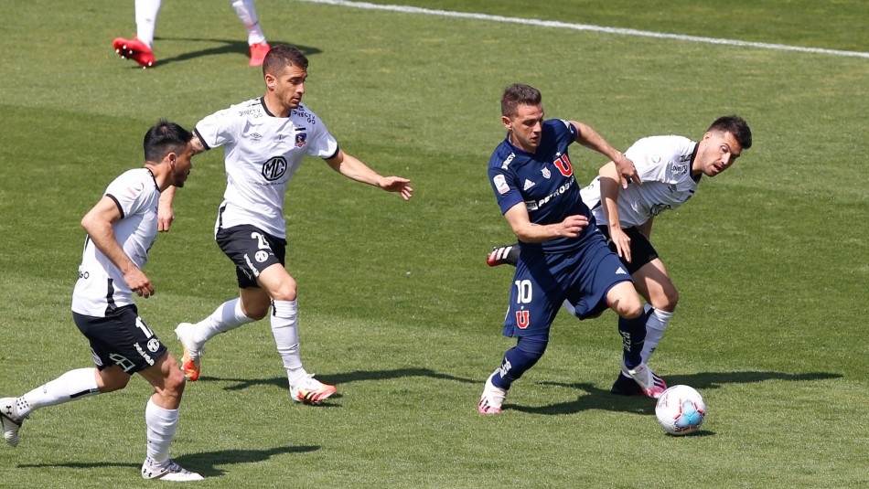 Superclásico. Superclásico entre Universidad de Chile y Colo Colo disputado en el Estadio Nacional.