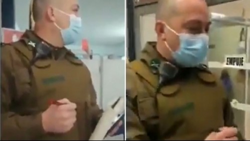 'Están como perros rabiosos': Denuncian malos tratos de carabinero a personal de salud