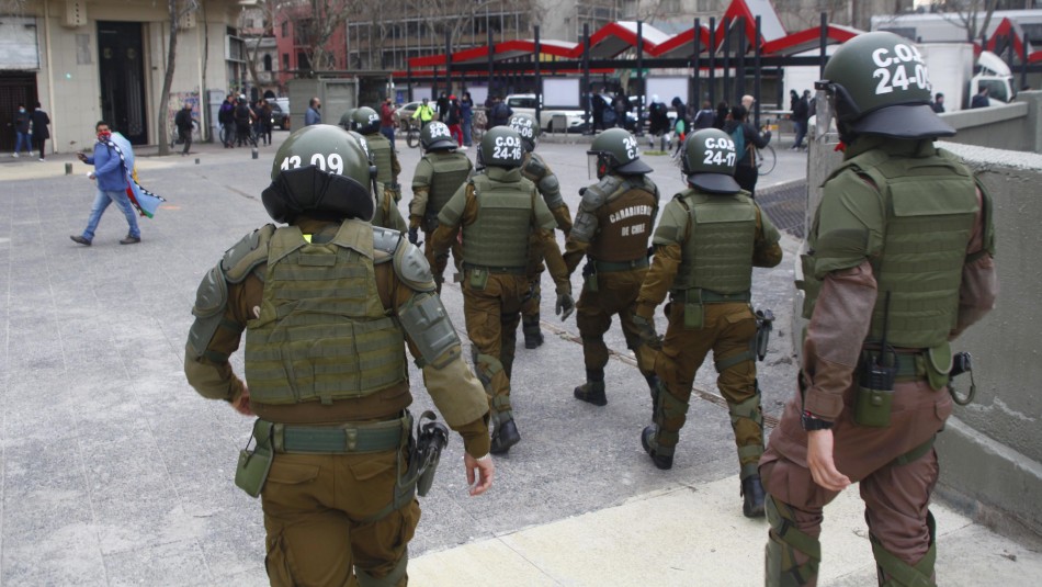 carabineros manifestaciones pandemia Carabineros registra más de 1.400 manifestaciones durante la pandemia