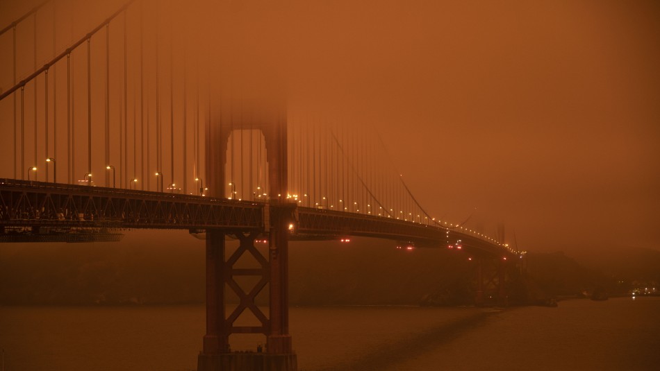 Cielo naranja: El fenómeno que se produjo en California tras los incendios forestales Cielo naranja: El fenómeno que se produjo en California tras los incendios forestales
