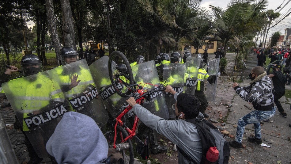 colombia protestas Bogotá 5 muertos en protestas por fallecimiento de un hombre por agresión policial en Bogotá